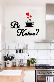 Bi Kahve Ahşap Dekoratif Mutfak Duvar Tablosu Ahşap Modern Duvar Dekoru